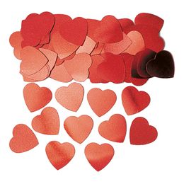 Röd Bordskonfetti Jumbo Hjärtan