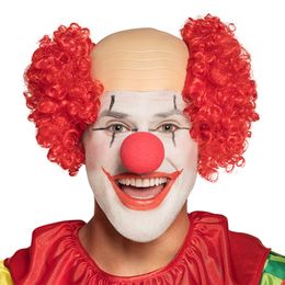 Röd Clownperuk med Flint