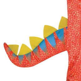 Bildspel - Röd Dinosaurie Barn Maskeraddräkt