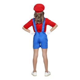 Bildspel - Rörmokartjej Röd Barn Maskeraddräkt