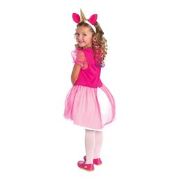 Bildspel - Rosa Enhörning Deluxe Barn Maskeraddräkt