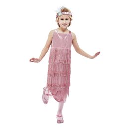 Lysbildefremvisning - Pink Flapper Kjole Børnekostume