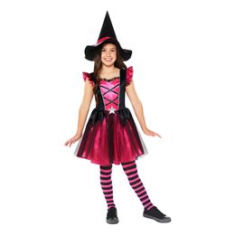 Lyserød Heks Børnekostume