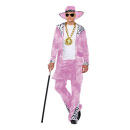 Lyserød Pimp Kostume