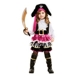 Rosa Pirat Barn Karnevalskostyme
