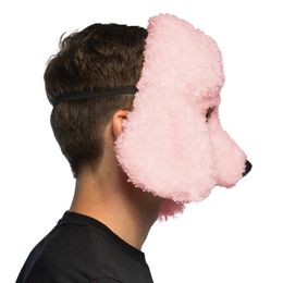 Bildspel - Rosa Pudel Halvmask