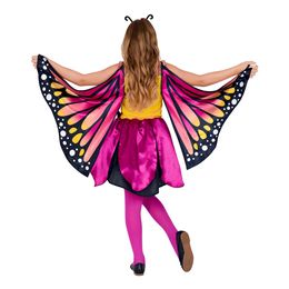 Lysbildefremvisning - Lyserød/Gul Sommerfugl Børnekostume