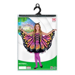 Lysbildefremvisning - Lyserød/Gul Sommerfugl Børnekostume