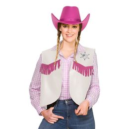 Rosa/Vit Sheriffväst