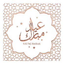 Servetter Eid Mubarak Roséguld
