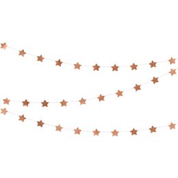 Roséguld Girlang med Stjärnor