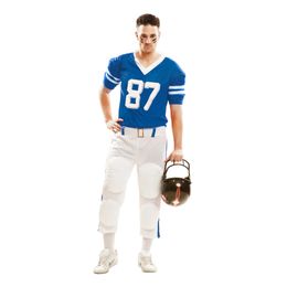 Rugbyspiller Blå Karnevalskostyme
