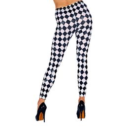 Bildspel - Rutiga Leggings Svart/Vit