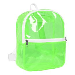 Ryggsäck Transparent Neongrön