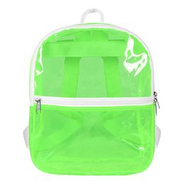Bildspel - Ryggsäck Transparent Neongrön