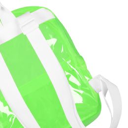 Bildspel - Ryggsäck Transparent Neongrön