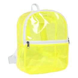 Ryggsäck Transparent Neongul