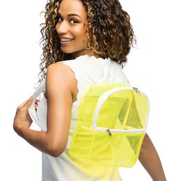 Bildspel - Ryggsäck Transparent Neongul