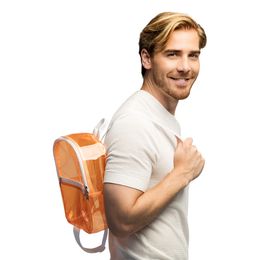 Bildspel - Ryggsäck Transparent Neonorange