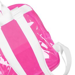 Bildspel - Ryggsäck Transparent Neonrosa