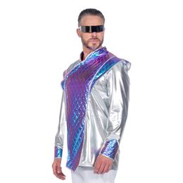 Bildspel - Rymdkille Metallic Maskeraddräkt