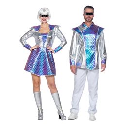 Bildspel - Rymdkille Metallic Maskeraddräkt