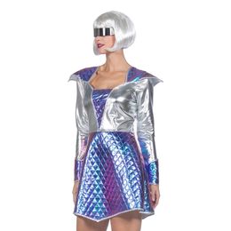 Bildspel - Rymdtjej Metallic Maskeraddräkt