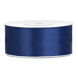 Bildspel - Satinband Mörkblå