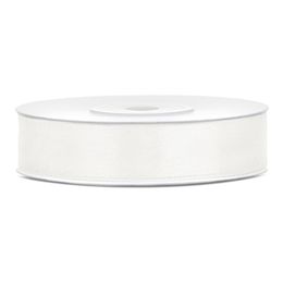 Bildspel - Satinband Vaniljvit