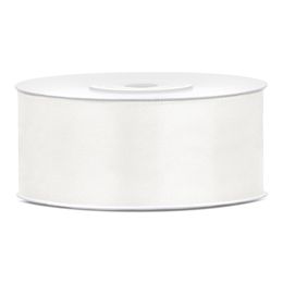 Bildspel - Satinband Vaniljvit