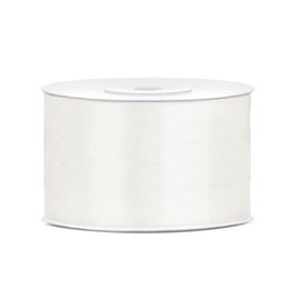 Bildspel - Satinband Vaniljvit