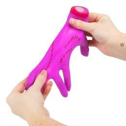 Lysbildefremvisning - Scrunchems Squishy Monster Hand Neon