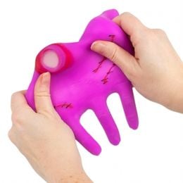 Lysbildefremvisning - Scrunchems Squishy Monster Hand Neon