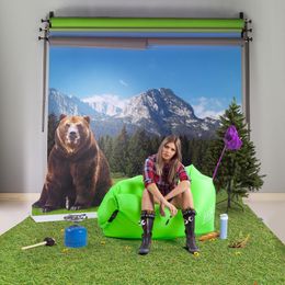 Bildspel - Seatzac Självuppblåsbar Sittpuff