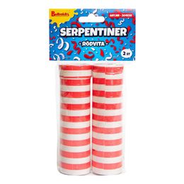 Bildspel - Serpentiner Röd/Vit