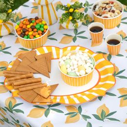 Bildspel - Serveringsbricka Gul/Orange