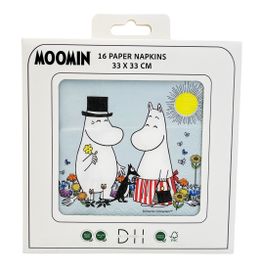 Lysbildefremvisning - Servietter Mumi Blå