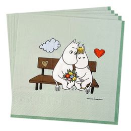 Servetter Mumin Grön
