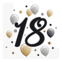 Servetter 18 Ballonger