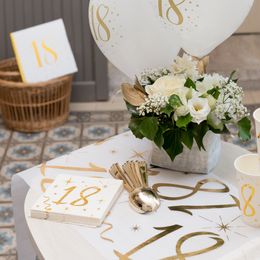 Lysbildefremvisning - Servietter 18 Gull