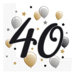 Servetter 40 Ballonger