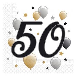 Servetter 50 Ballonger