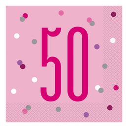 Servietter 50 Lyserød