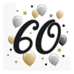 Servetter 60 Ballonger