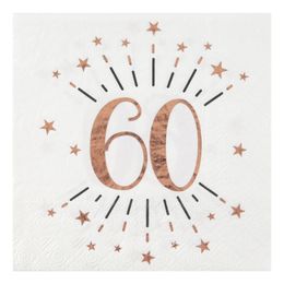 Servetter 60 Sparkling Roséguld