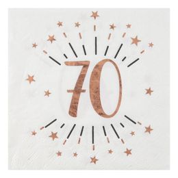 Servetter 70 Sparkling Roséguld