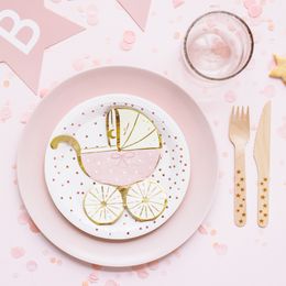 Diaesitys - Lautasliinat Lastenvaunut Vaaleanpunainen