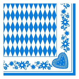 Servietter Bayersk Blå