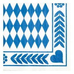 Servetter Blå Bayersk