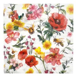 Servetter Blommor & Bin